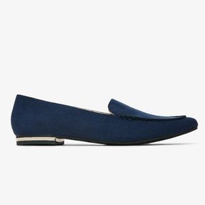NWT - Express Navy Blue Lenox Pointed Toe Loafer